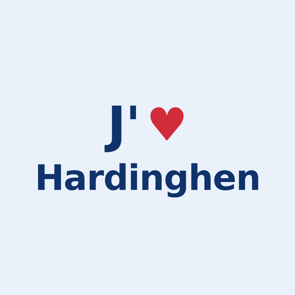 Sticker personnalisé Hardinghen — design J'aime Hardinghen