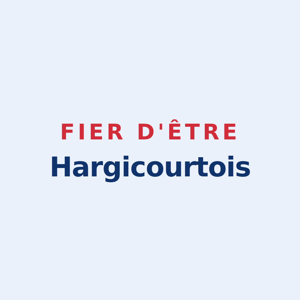 Sticker « Fier d'être Hargicourtois » — design pour Hargicourt