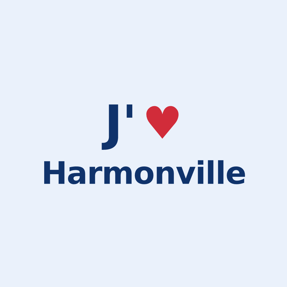 Sticker personnalisé Harmonville — design J'aime Harmonville