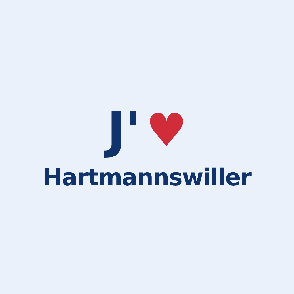 Sticker personnalisé Hartmannswiller — design J'aime Hartmannswiller