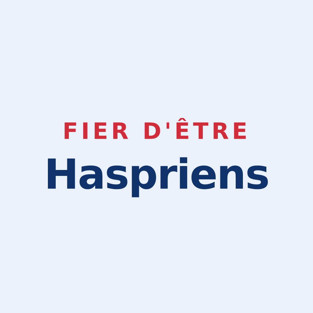 Sticker « Fier d'être Haspriens » — design pour Haspres