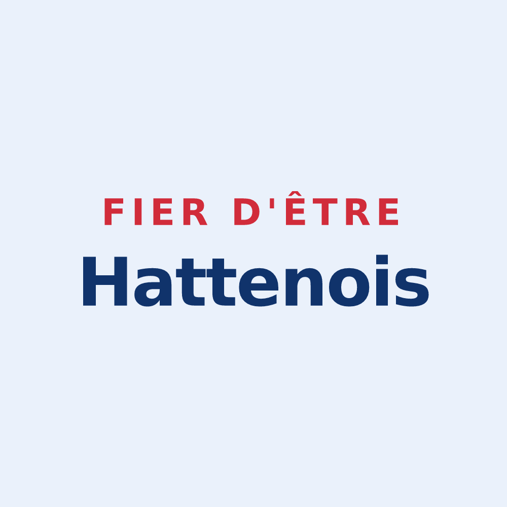 Sticker « Fier d'être Hattenois » — design pour Hatten