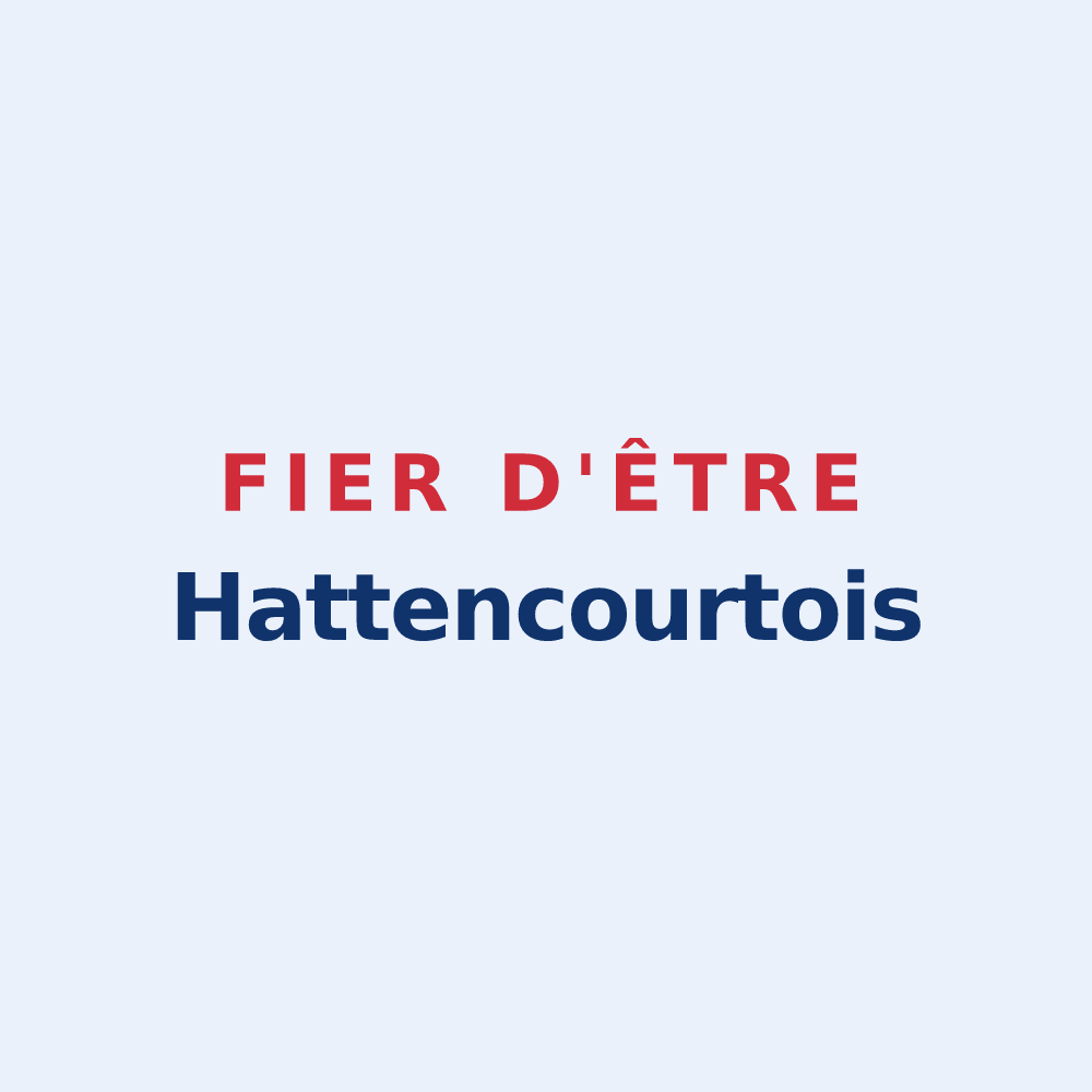 Sticker « Fier d'être Hattencourtois » — design pour Hattencourt