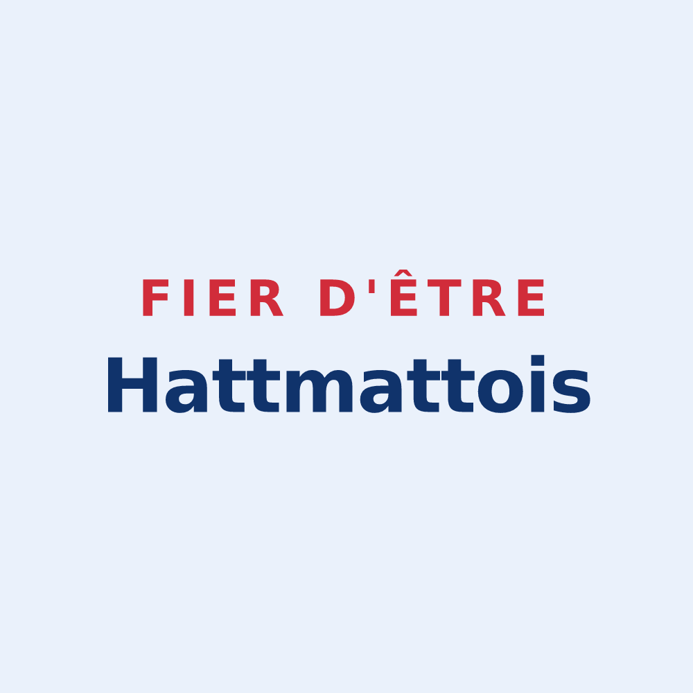 Sticker « Fier d'être Hattmattois » — design pour Hattmatt