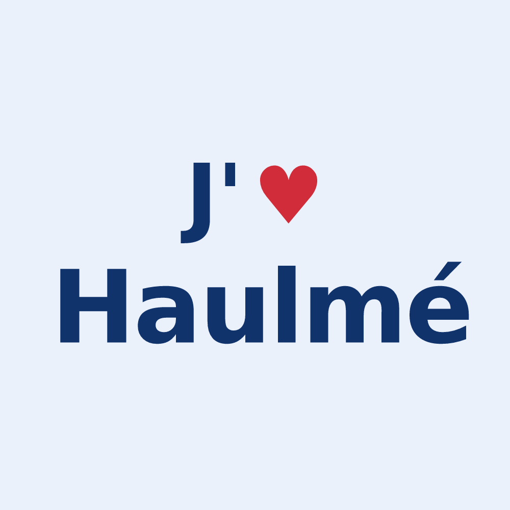 Sticker personnalisé Haulmé — design J'aime Haulmé