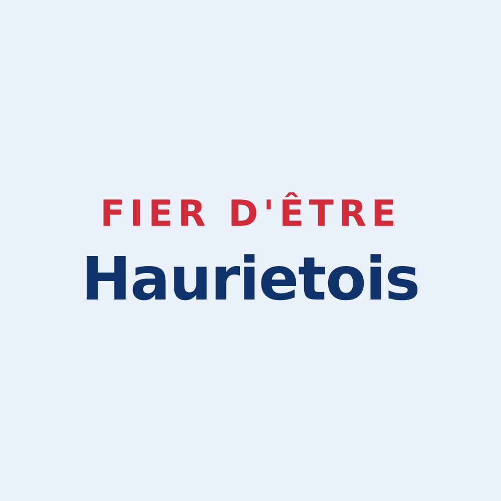 Sticker « Fier d'être Haurietois » — design pour Hauriet