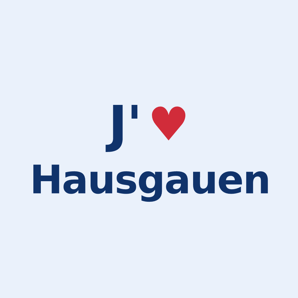 Sticker personnalisé Hausgauen — design J'aime Hausgauen