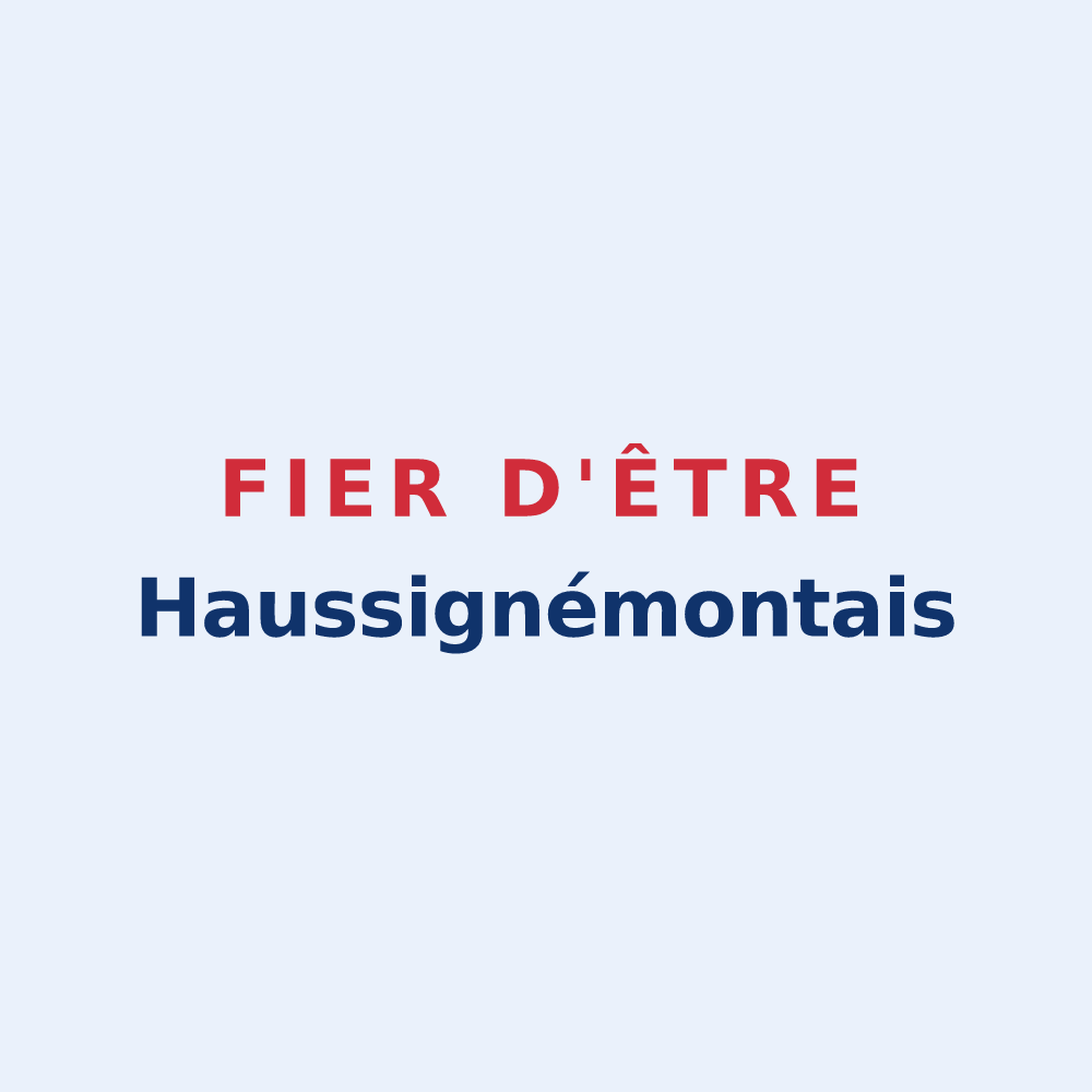Sticker « Fier d'être Haussignémontais » — design pour Haussignémont