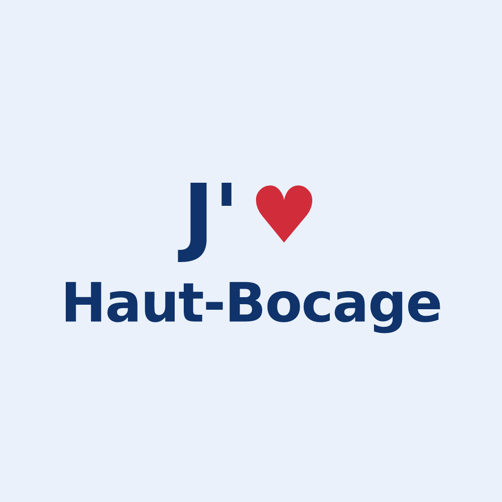 Sticker personnalisé Haut-Bocage — design J'aime Haut-Bocage