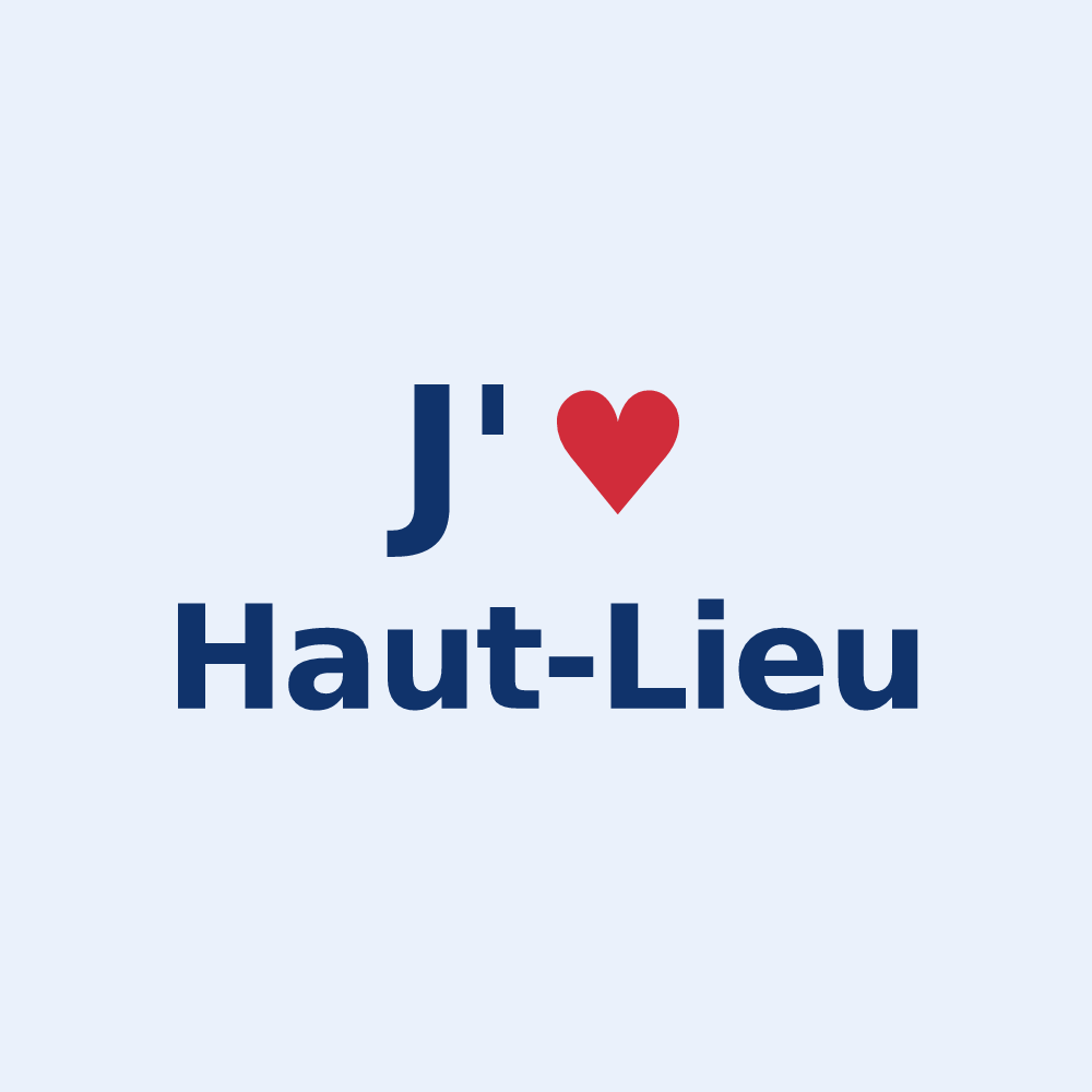 Sticker personnalisé Haut-Lieu — design J'aime Haut-Lieu