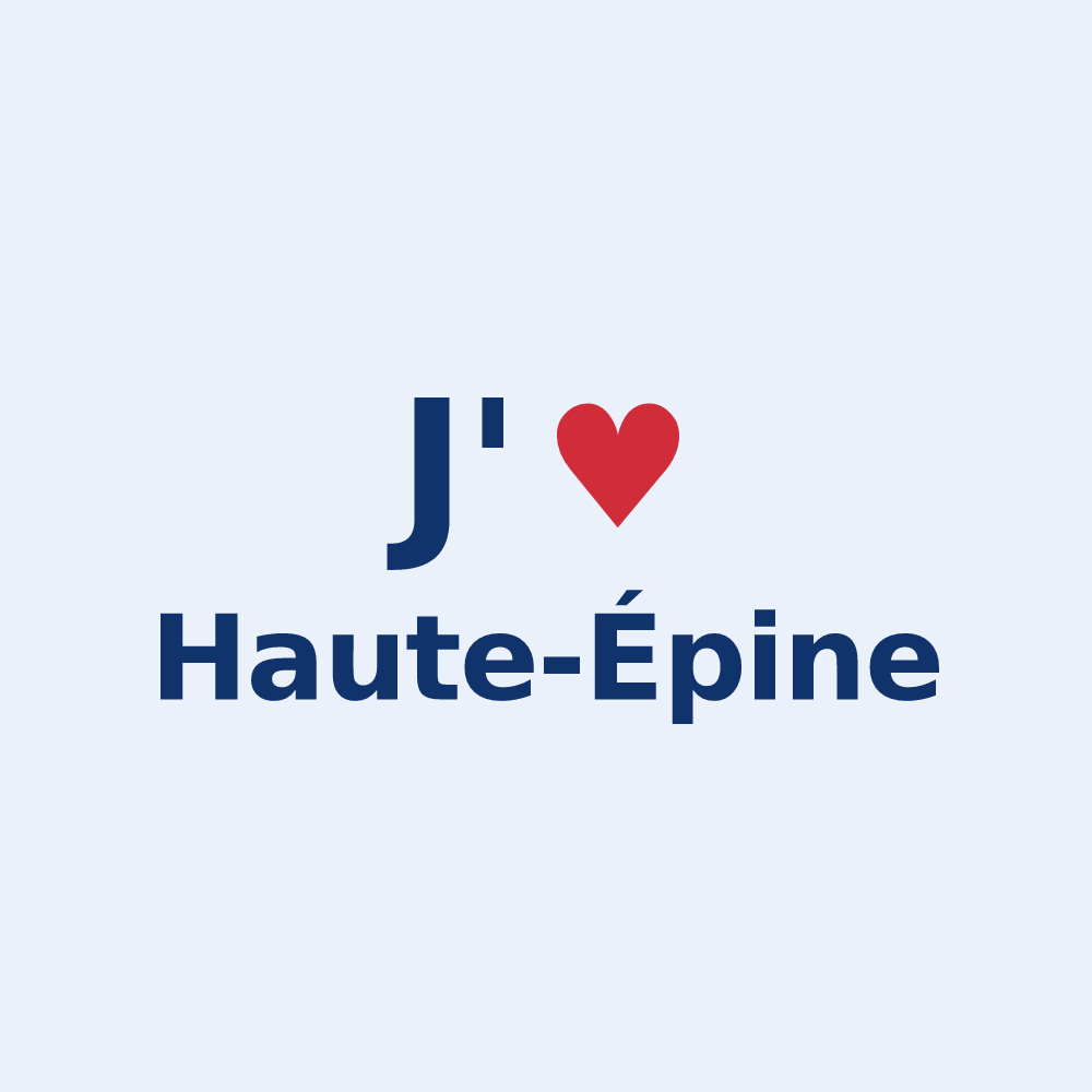 Sticker personnalisé Haute-Épine — design J'aime Haute-Épine