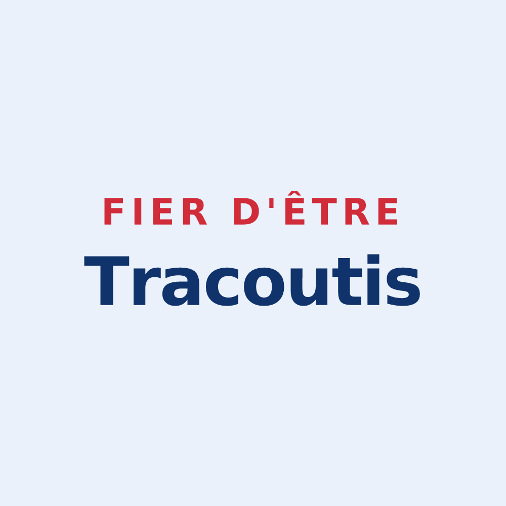 Sticker « Fier d'être Tracoutis » — design pour Hautecour