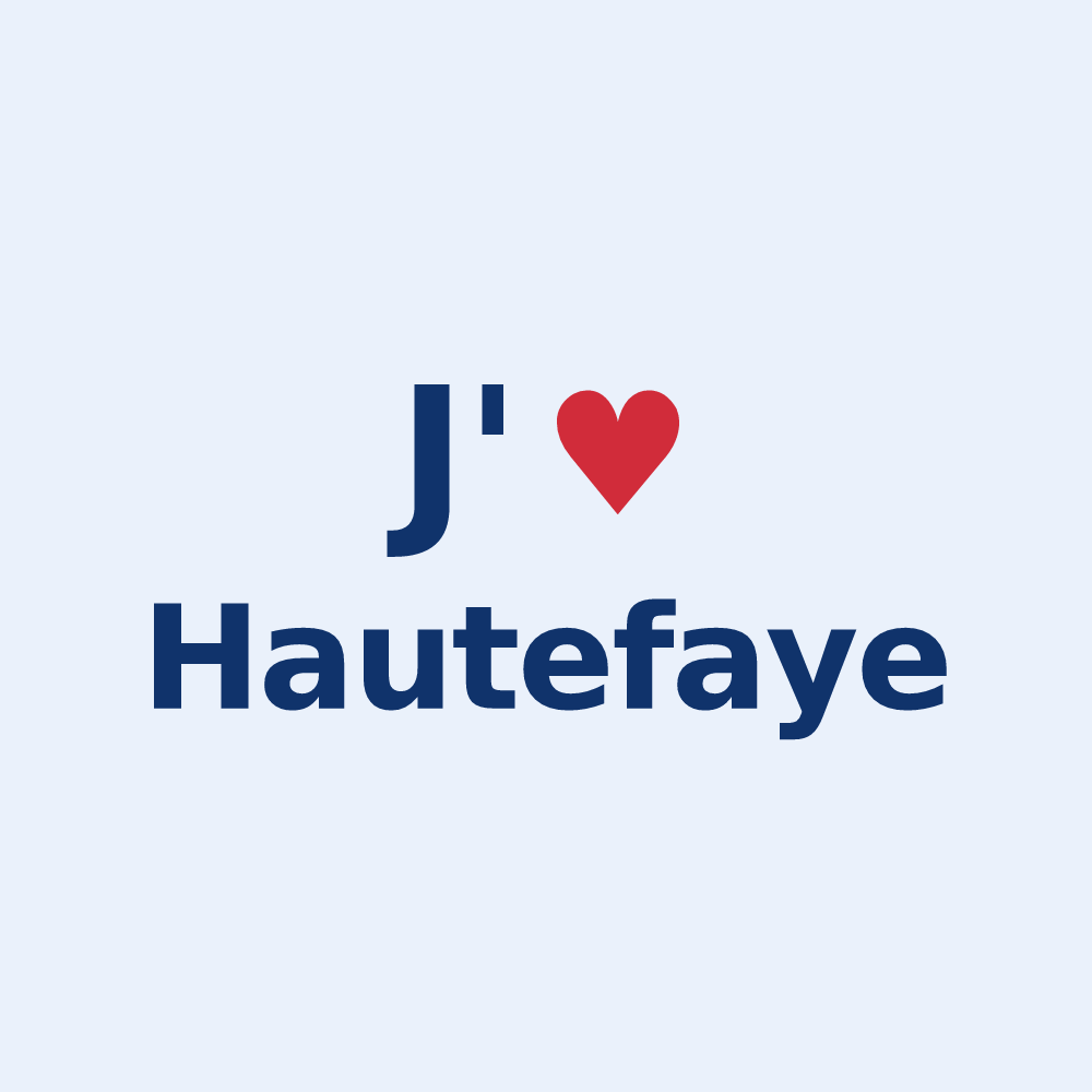 Sticker personnalisé Hautefaye — design J'aime Hautefaye