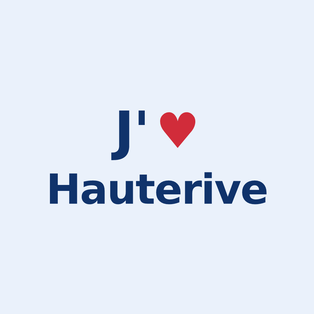 Sticker personnalisé Hauterive — design J'aime Hauterive