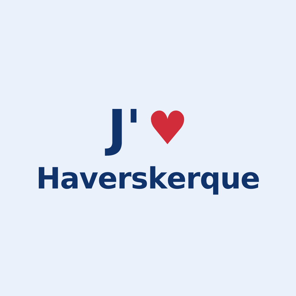 Sticker personnalisé Haverskerque — design J'aime Haverskerque