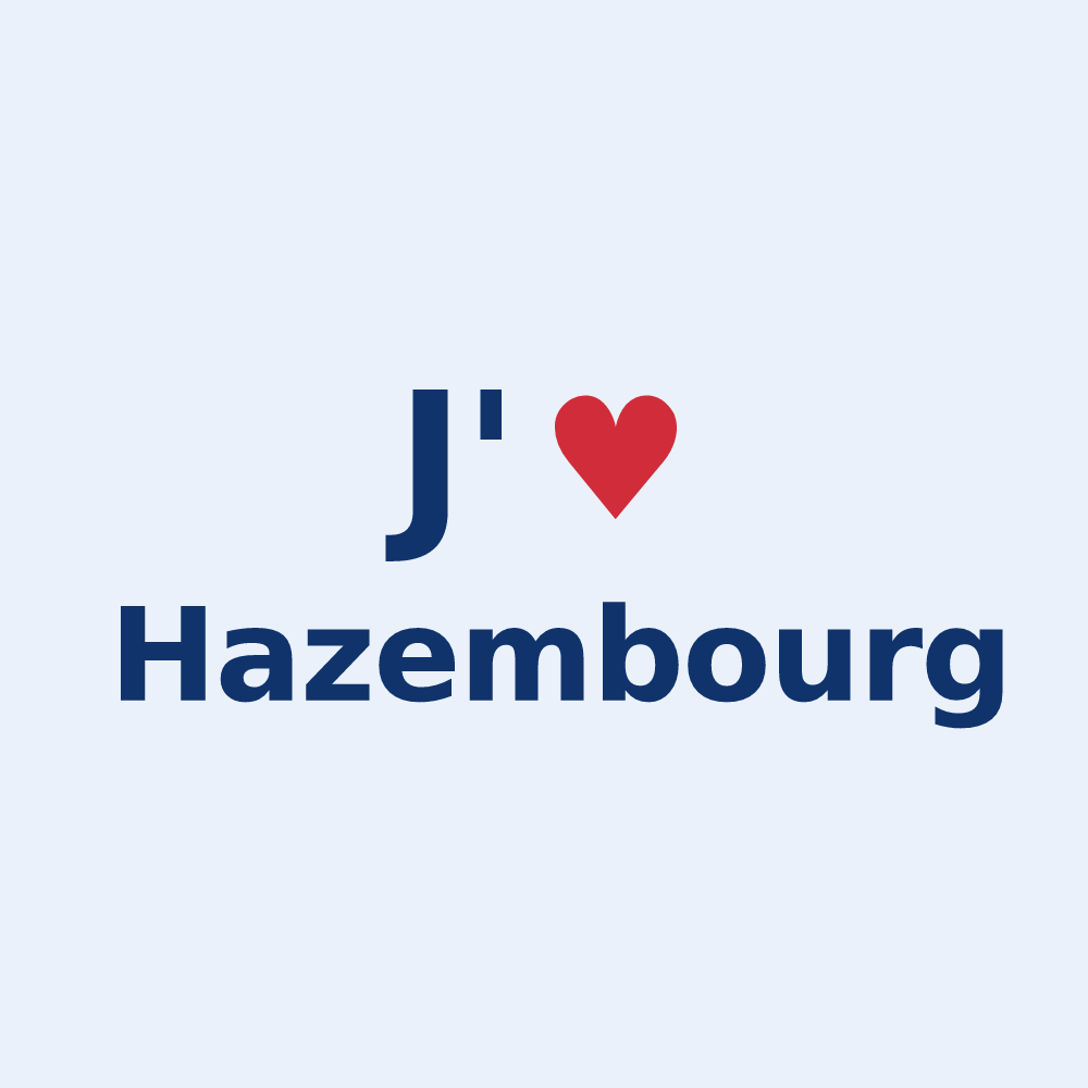 Sticker personnalisé Hazembourg — design J'aime Hazembourg
