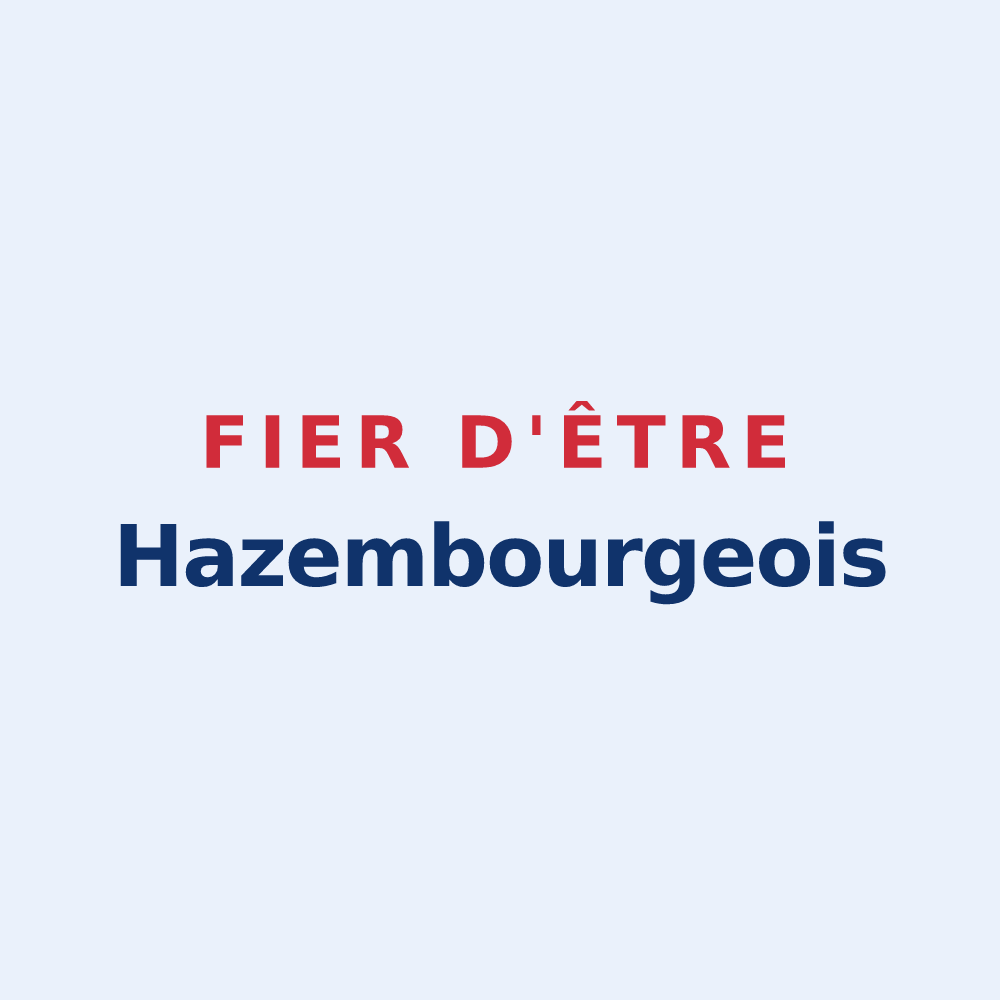 Sticker « Fier d'être Hazembourgeois » — design pour Hazembourg