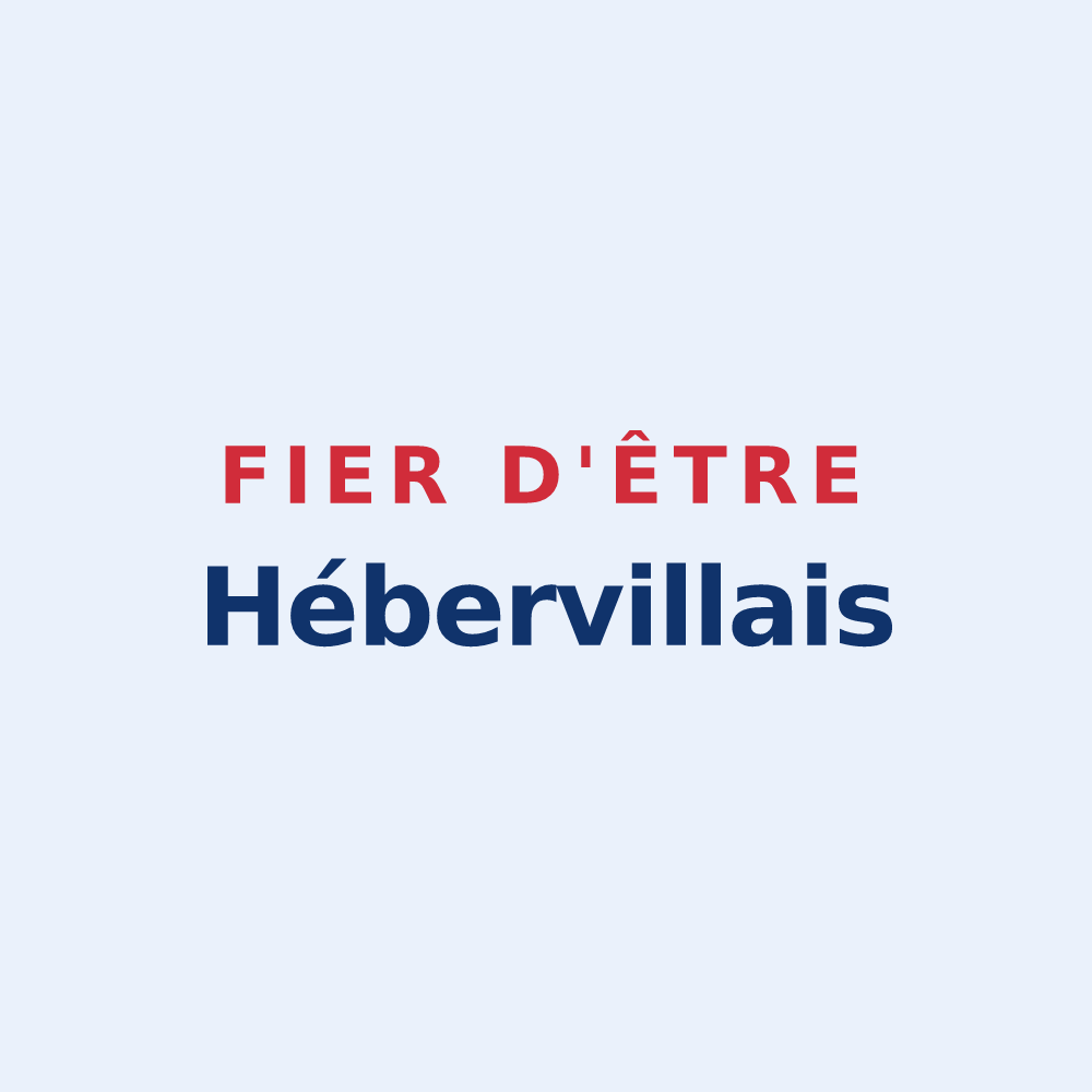 Sticker « Fier d'être Hébervillais » — design pour Héberville