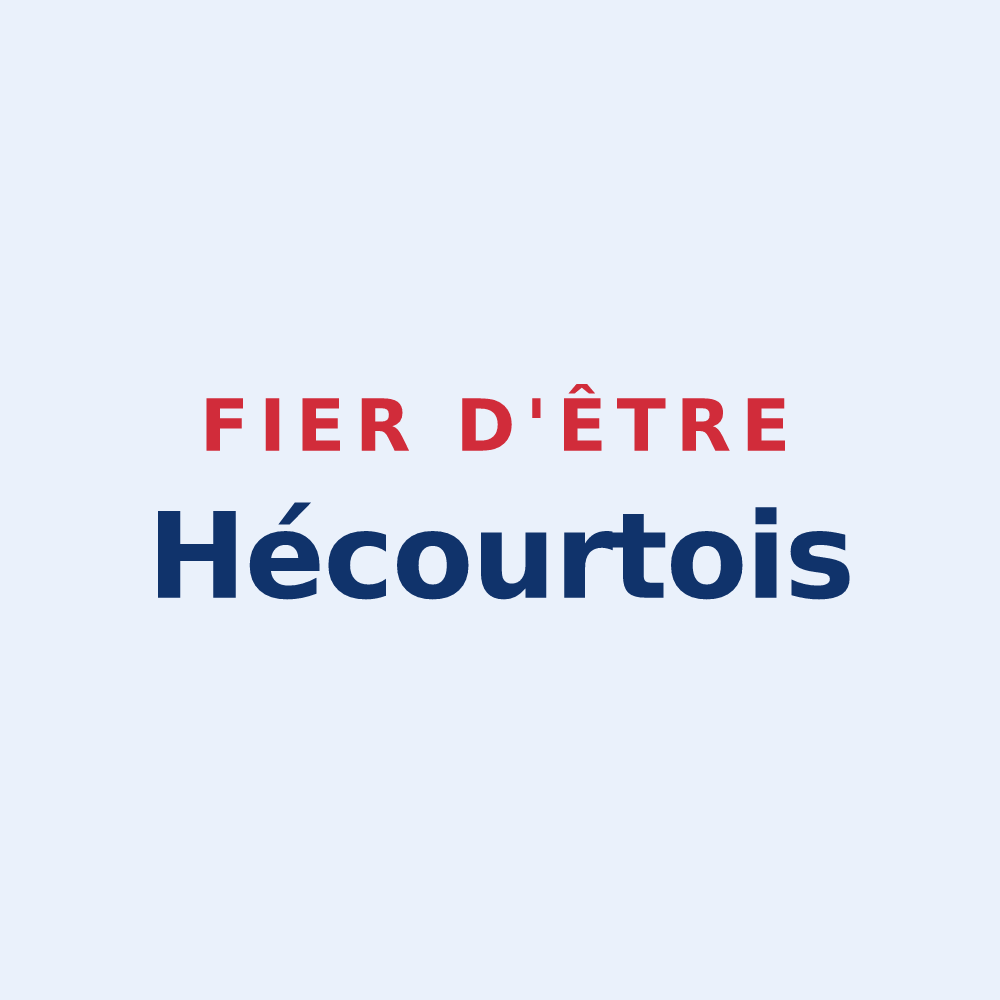 Sticker « Fier d'être Hécourtois » — design pour Hécourt