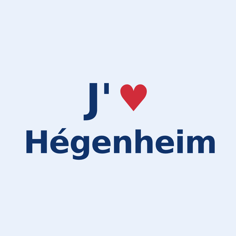 Sticker personnalisé Hégenheim — design J'aime Hégenheim