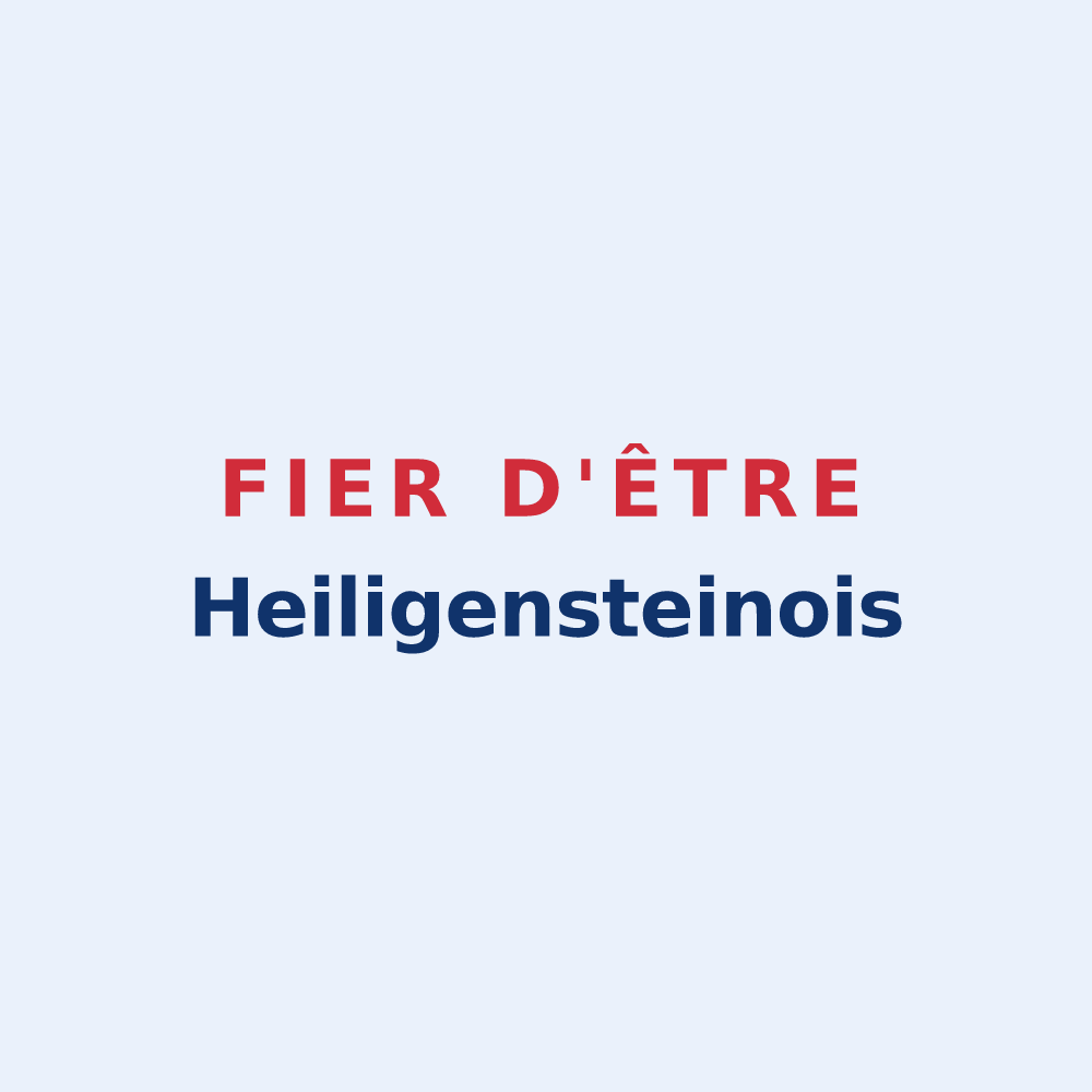 Sticker « Fier d'être Heiligensteinois » — design pour Heiligenstein