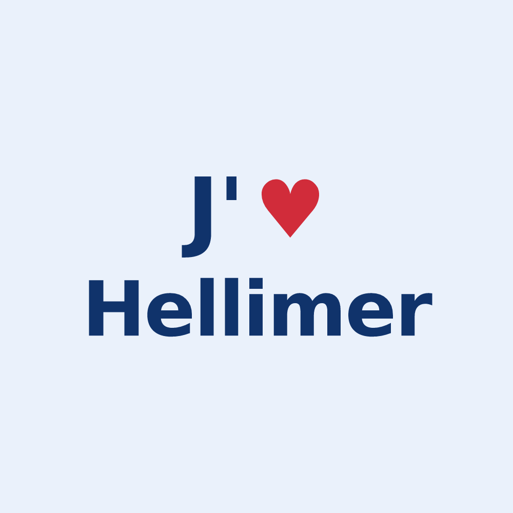 Sticker personnalisé Hellimer — design J'aime Hellimer