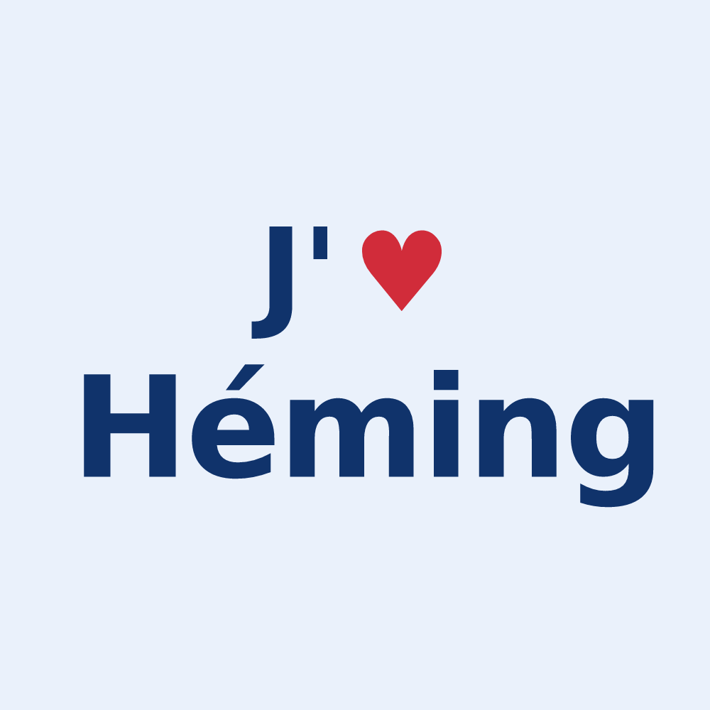 Sticker personnalisé Héming — design J'aime Héming