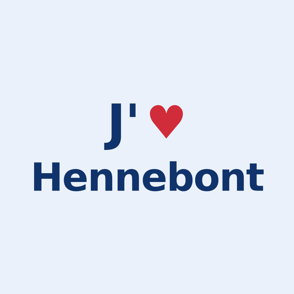 Sticker personnalisé Hennebont — design J'aime Hennebont