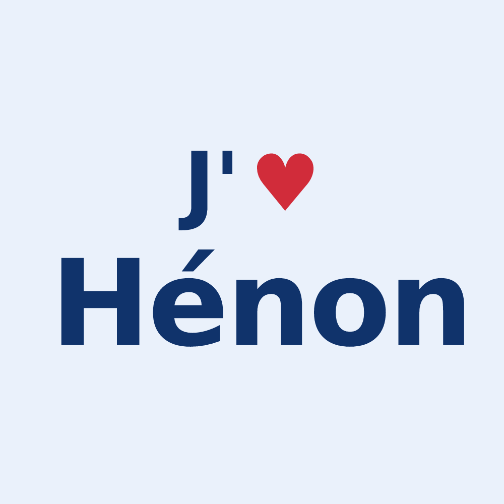 Sticker personnalisé Hénon — design J'aime Hénon
