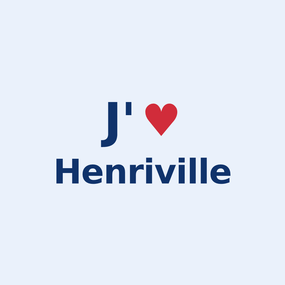 Sticker personnalisé Henriville — design J'aime Henriville