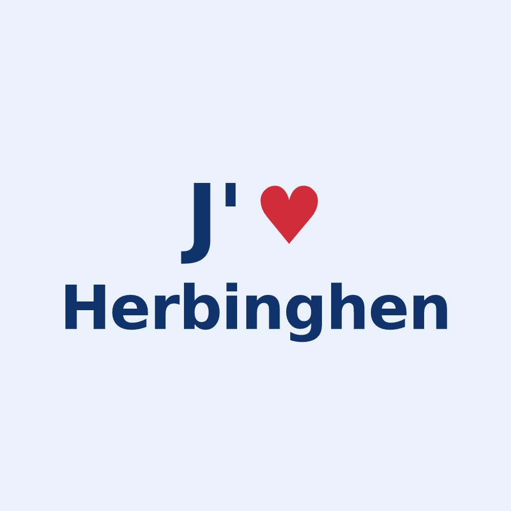 Sticker personnalisé Herbinghen — design J'aime Herbinghen