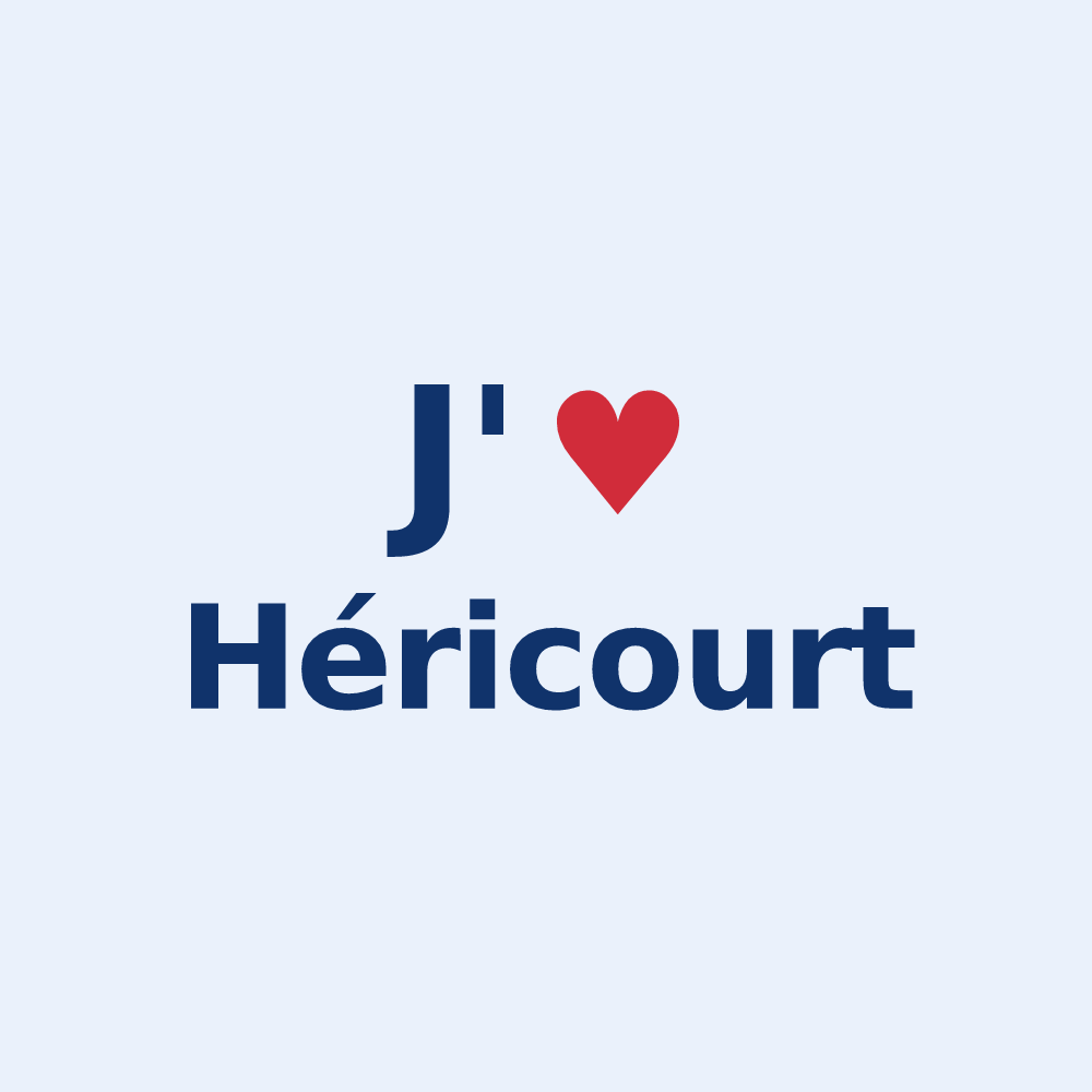 Sticker personnalisé Héricourt — design J'aime Héricourt