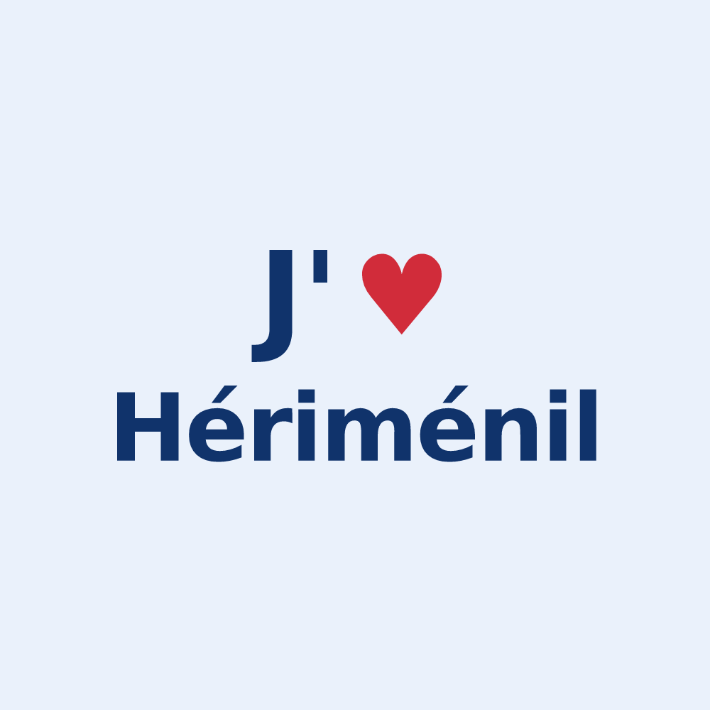 Sticker personnalisé Hériménil — design J'aime Hériménil