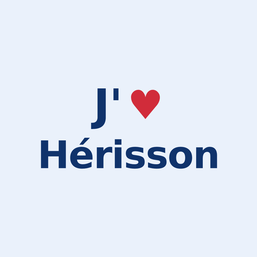 Sticker personnalisé Hérisson — design J'aime Hérisson