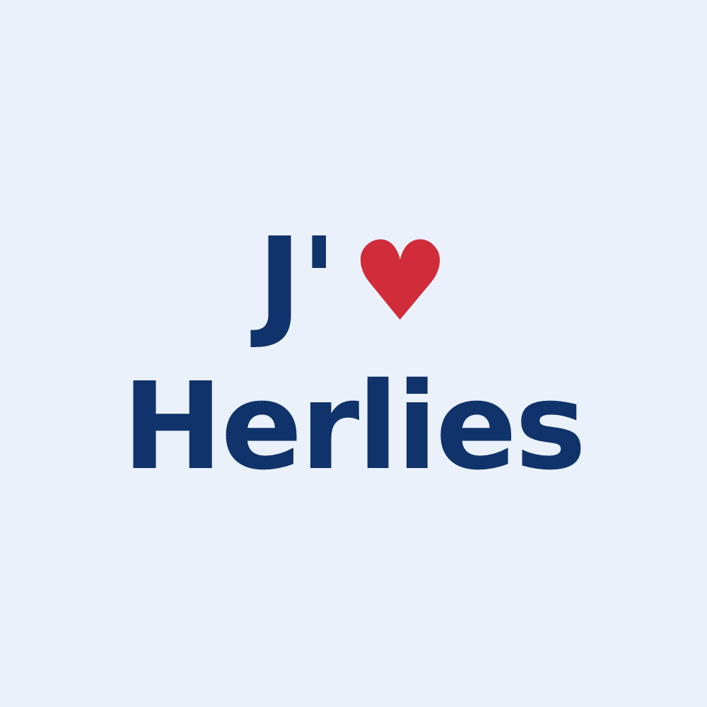 Sticker personnalisé Herlies — design J'aime Herlies