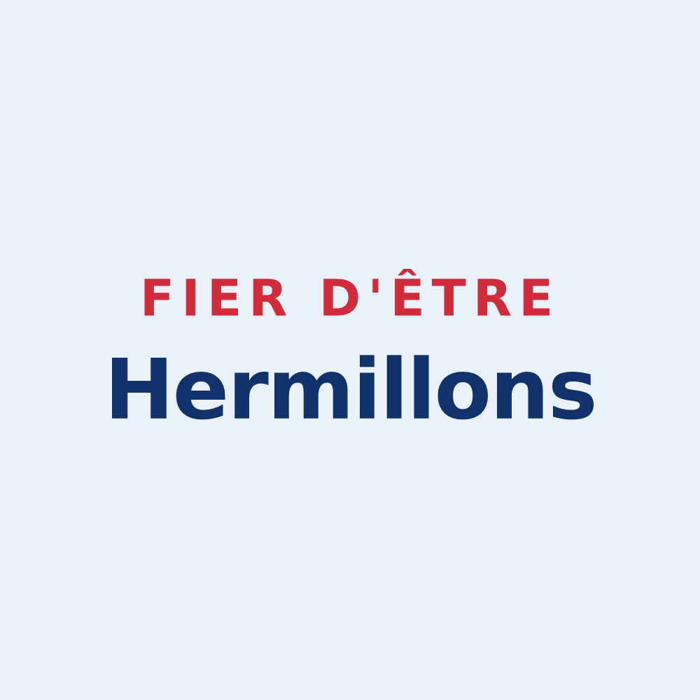 Sticker « Fier d'être Hermillons » — design pour Hermé