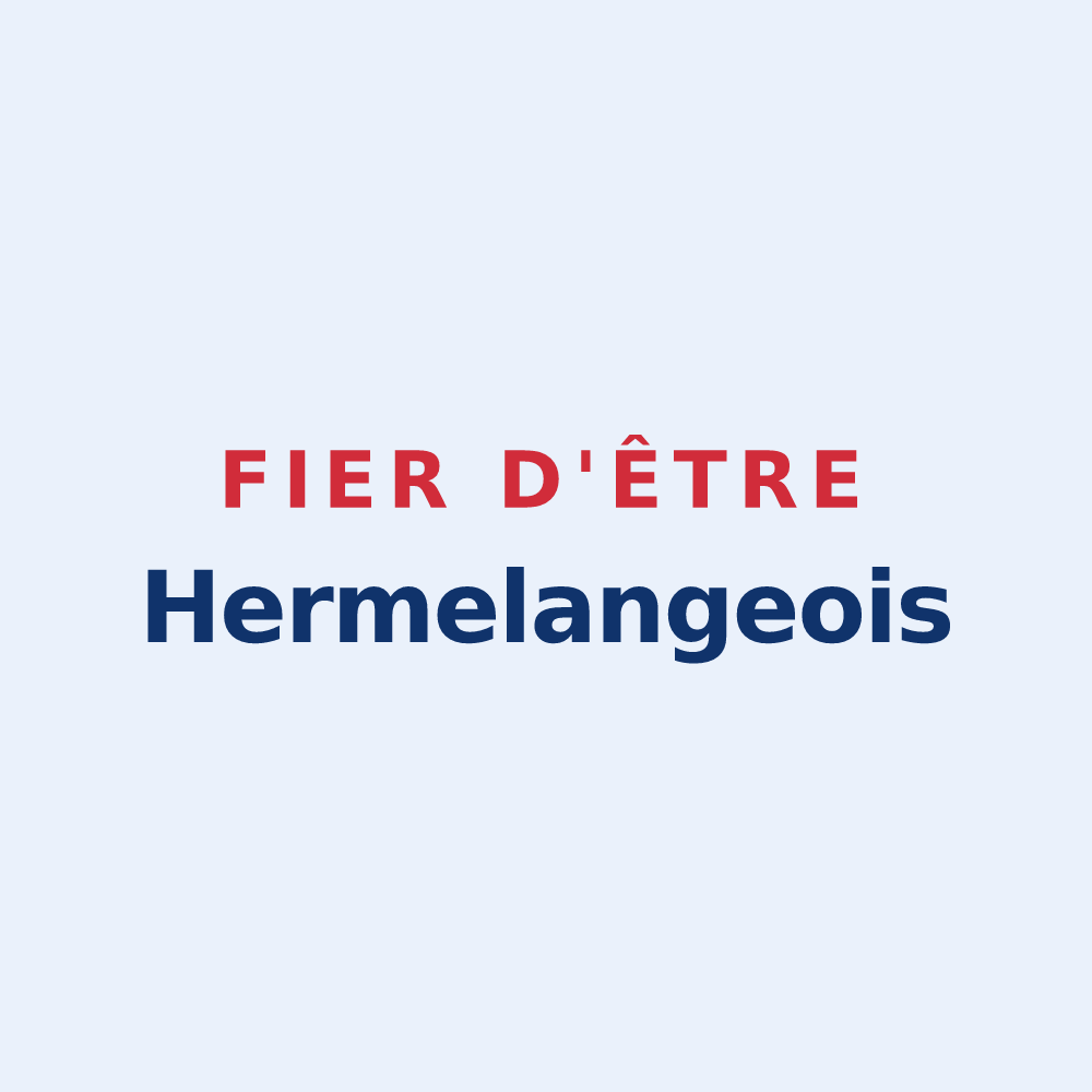 Sticker « Fier d'être Hermelangeois » — design pour Hermelange