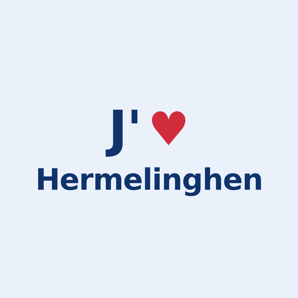 Sticker personnalisé Hermelinghen — design J'aime Hermelinghen