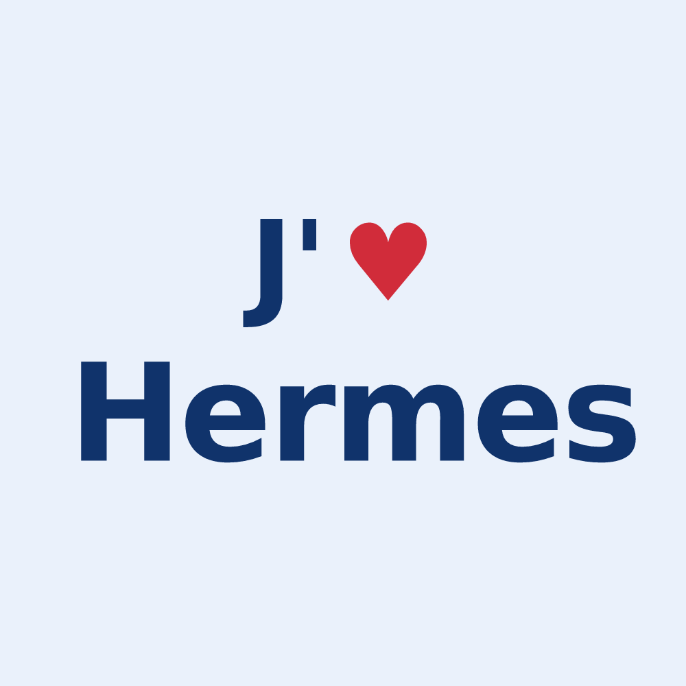 Sticker personnalisé Hermes — design J'aime Hermes