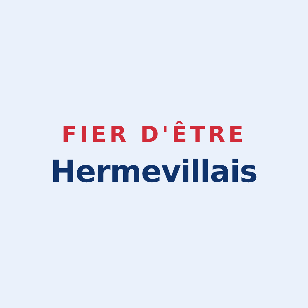 Sticker « Fier d'être Hermevillais » — design pour Hermeville