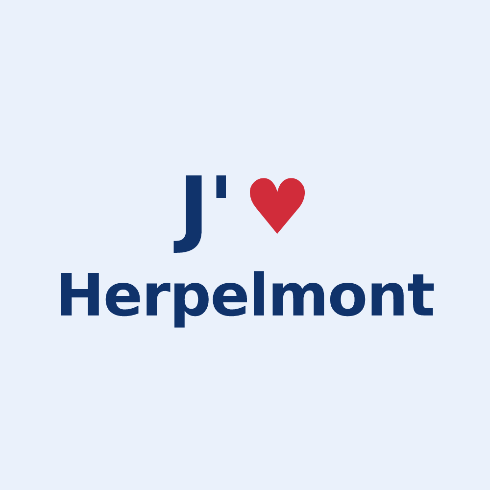 Sticker personnalisé Herpelmont — design J'aime Herpelmont