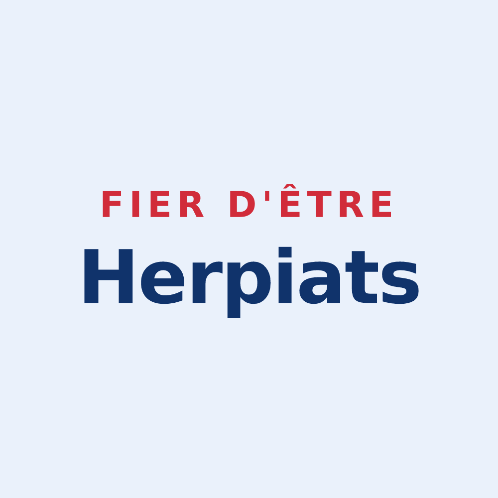 Sticker « Fier d'être Herpiats » — design pour Herpy-l'Arlésienne