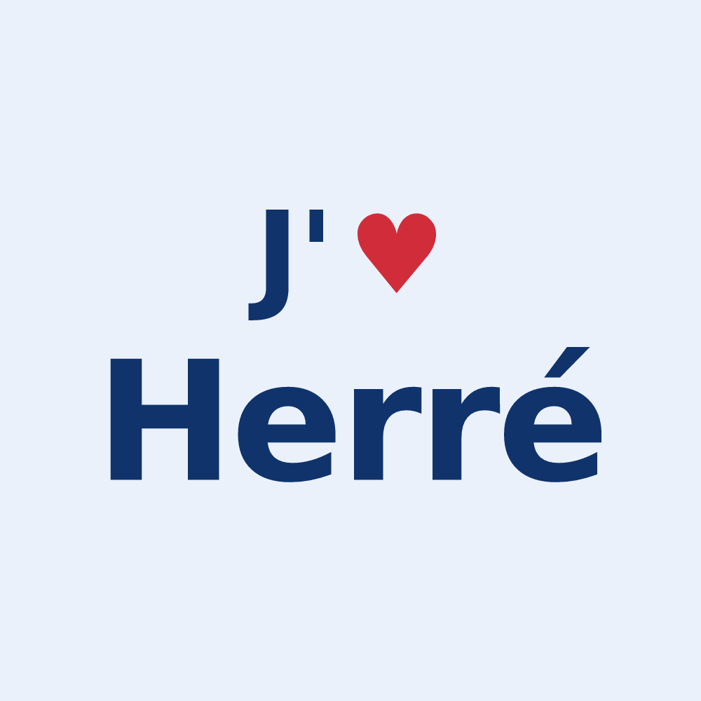 Sticker personnalisé Herré — design J'aime Herré