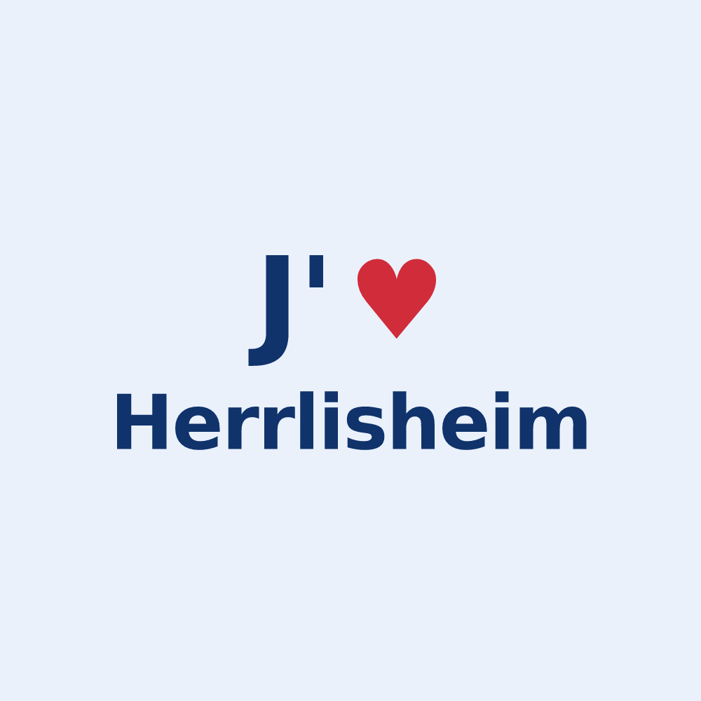 Sticker personnalisé Herrlisheim — design J'aime Herrlisheim