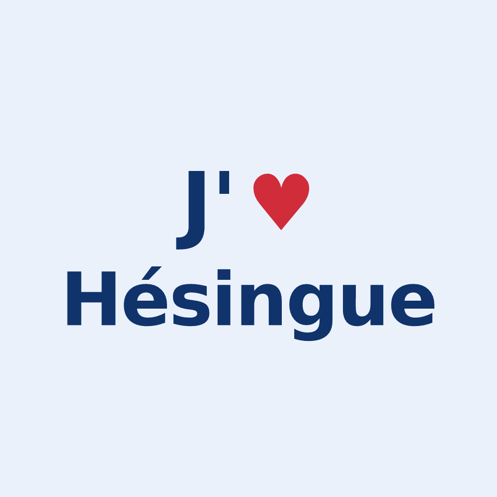 Sticker personnalisé Hésingue — design J'aime Hésingue