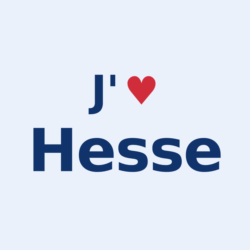 Sticker personnalisé Hesse — design J'aime Hesse