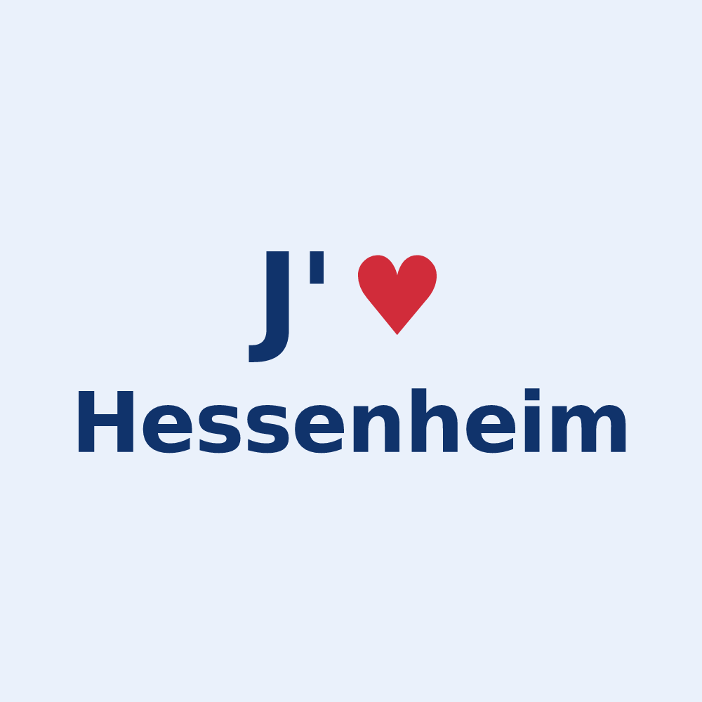 Sticker personnalisé Hessenheim — design J'aime Hessenheim