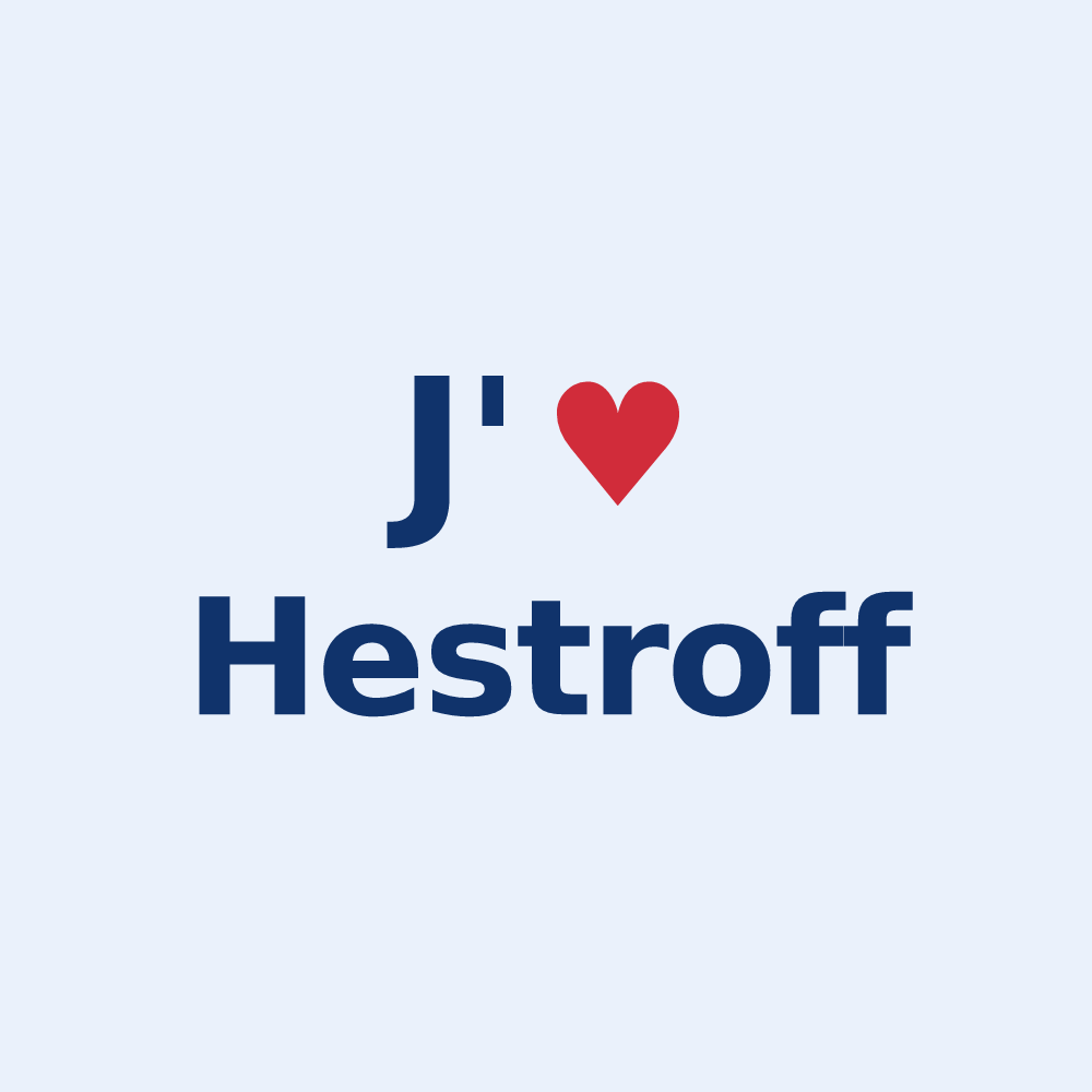 Sticker personnalisé Hestroff — design J'aime Hestroff