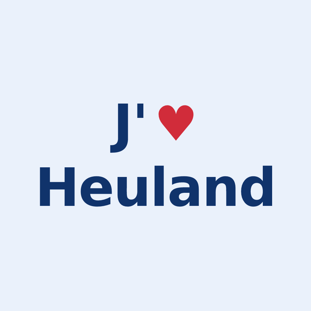 Sticker personnalisé Heuland — design J'aime Heuland