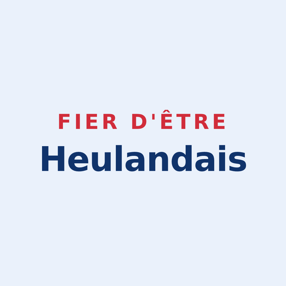Sticker « Fier d'être Heulandais » — design pour Heuland